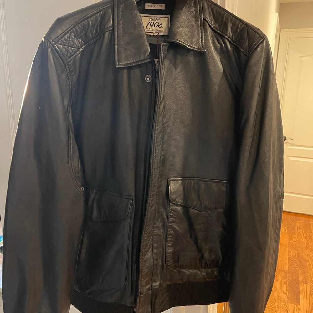 Jos a Bank genuine leather jacket